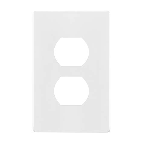 screwless duplex wall plate